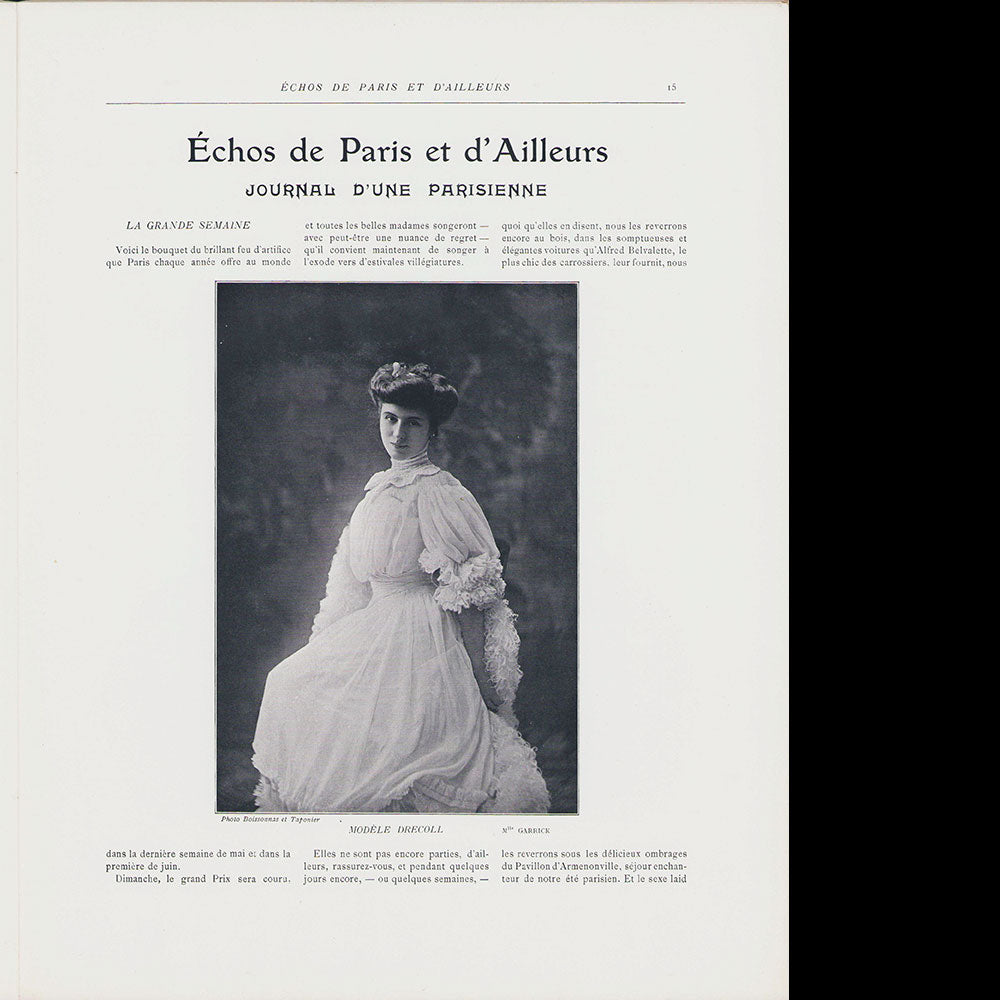 Le Figaro-Modes, juin 1904, couverture de Georges Busson