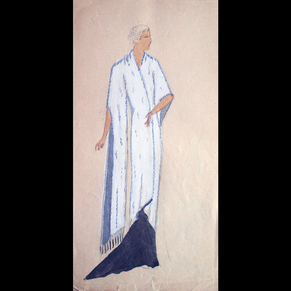 Fourrures Max - Réunion de 14 dessins de manteaux de fourrure par Monsieur Alex (circa 1935-1938)