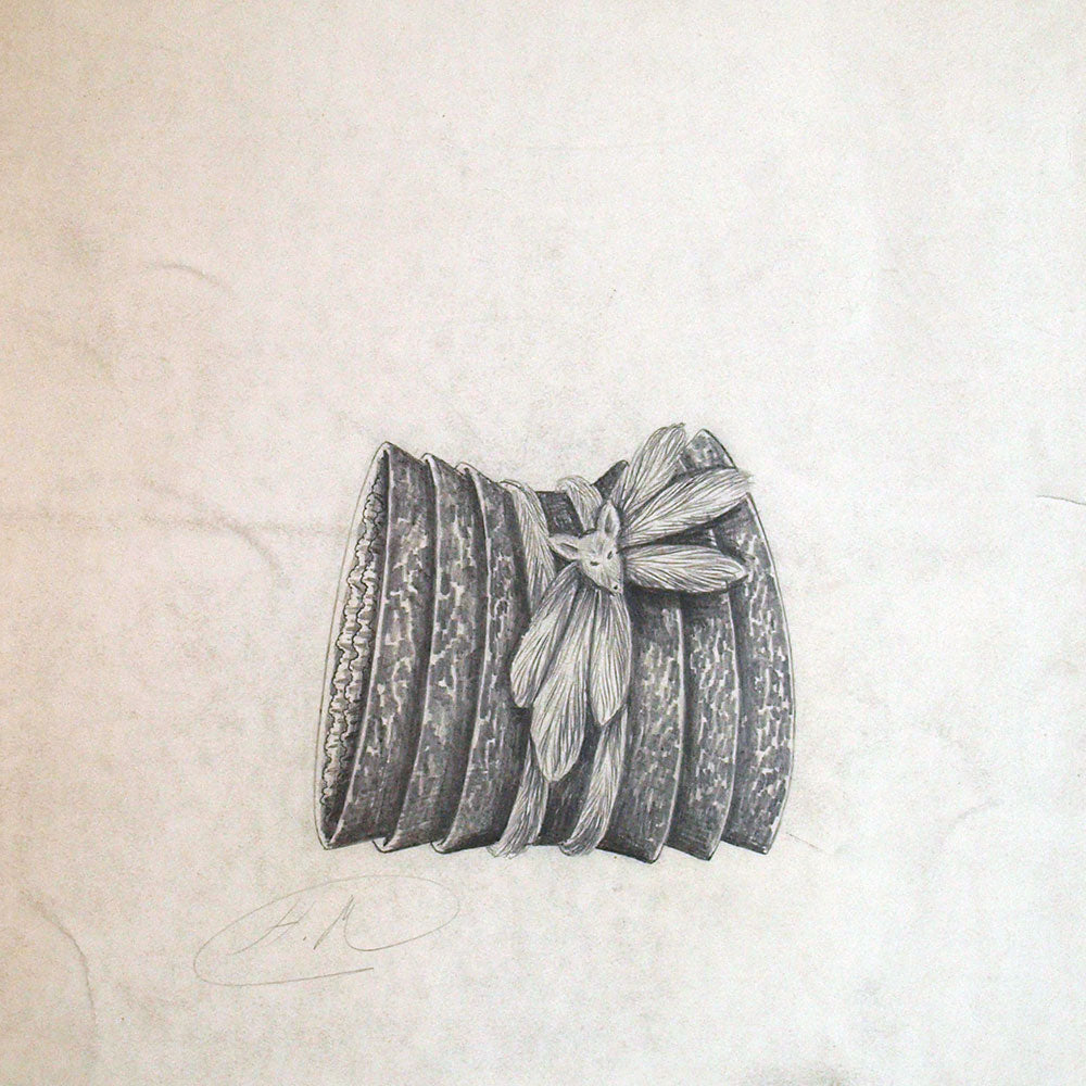 Fourrures Max - Dessin d'un manchon (circa 1890-1900)