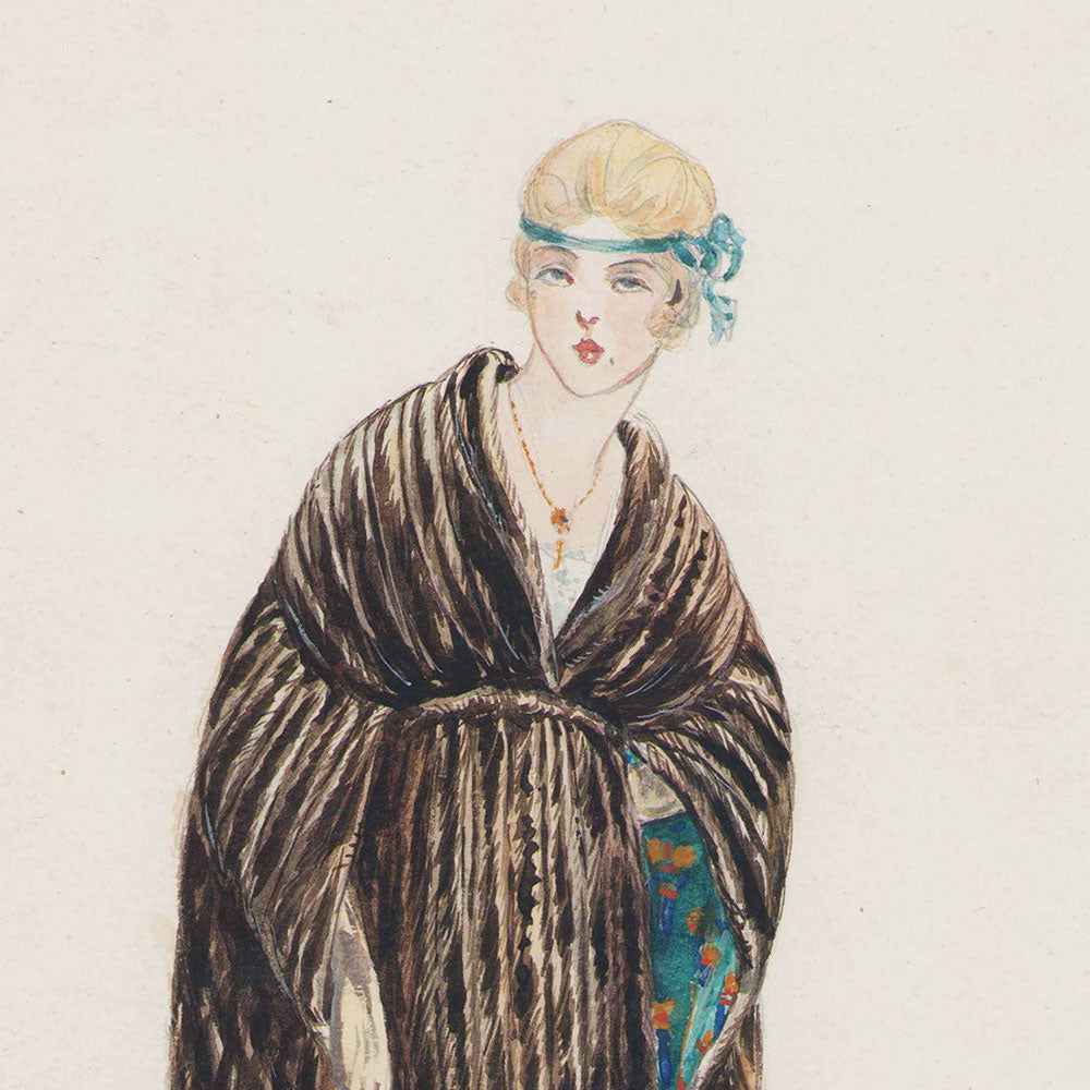 Fourrures Max - Dessin du Manteau Beaulieu (1919)