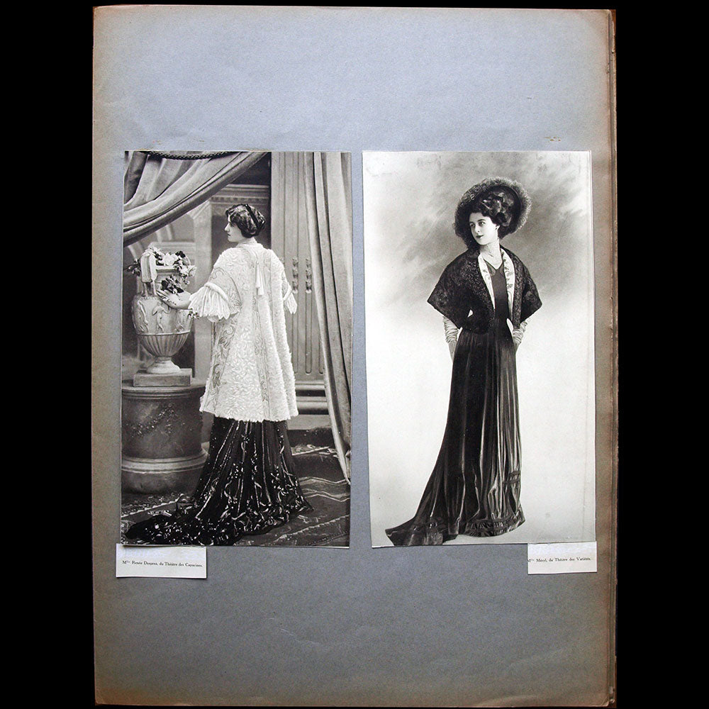 Fourrures Max - Réunion de 20 photographies d'actrices (circa 1907-1908)