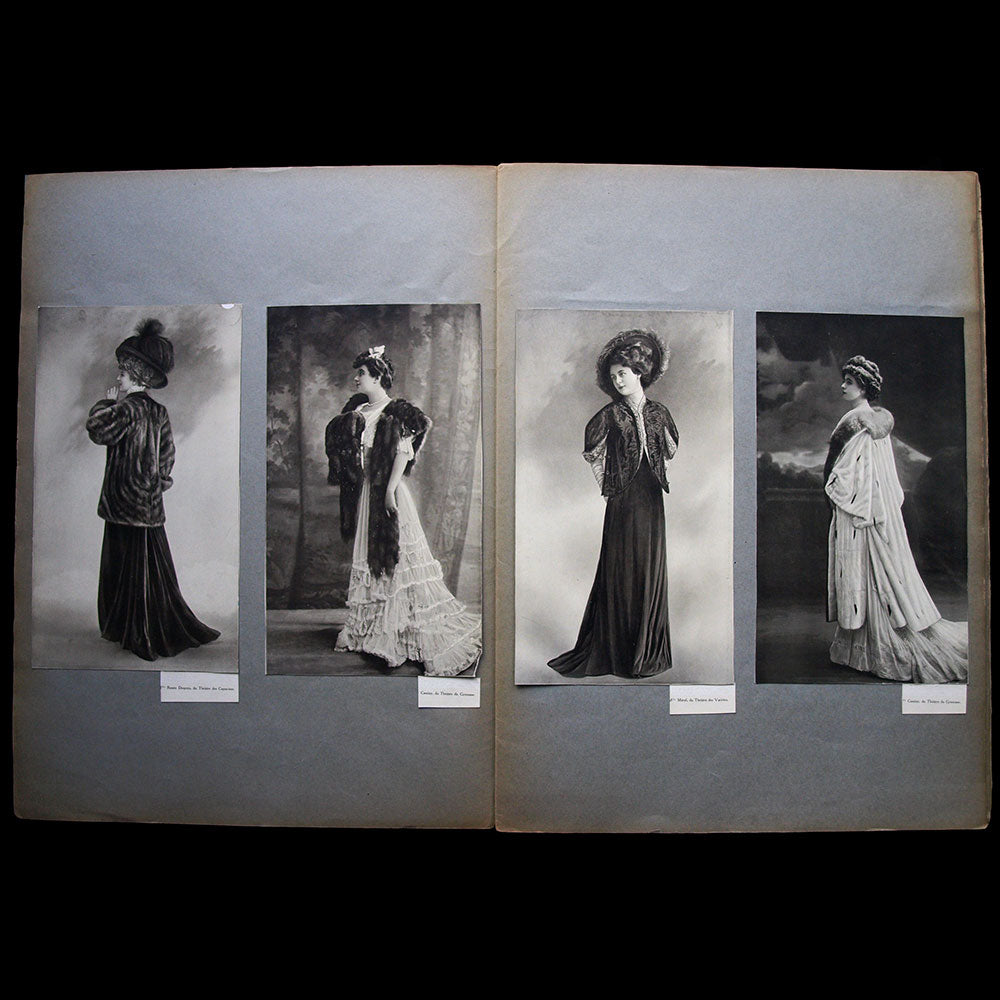 Fourrures Max - Réunion de 20 photographies d'actrices (circa 1907-1908)