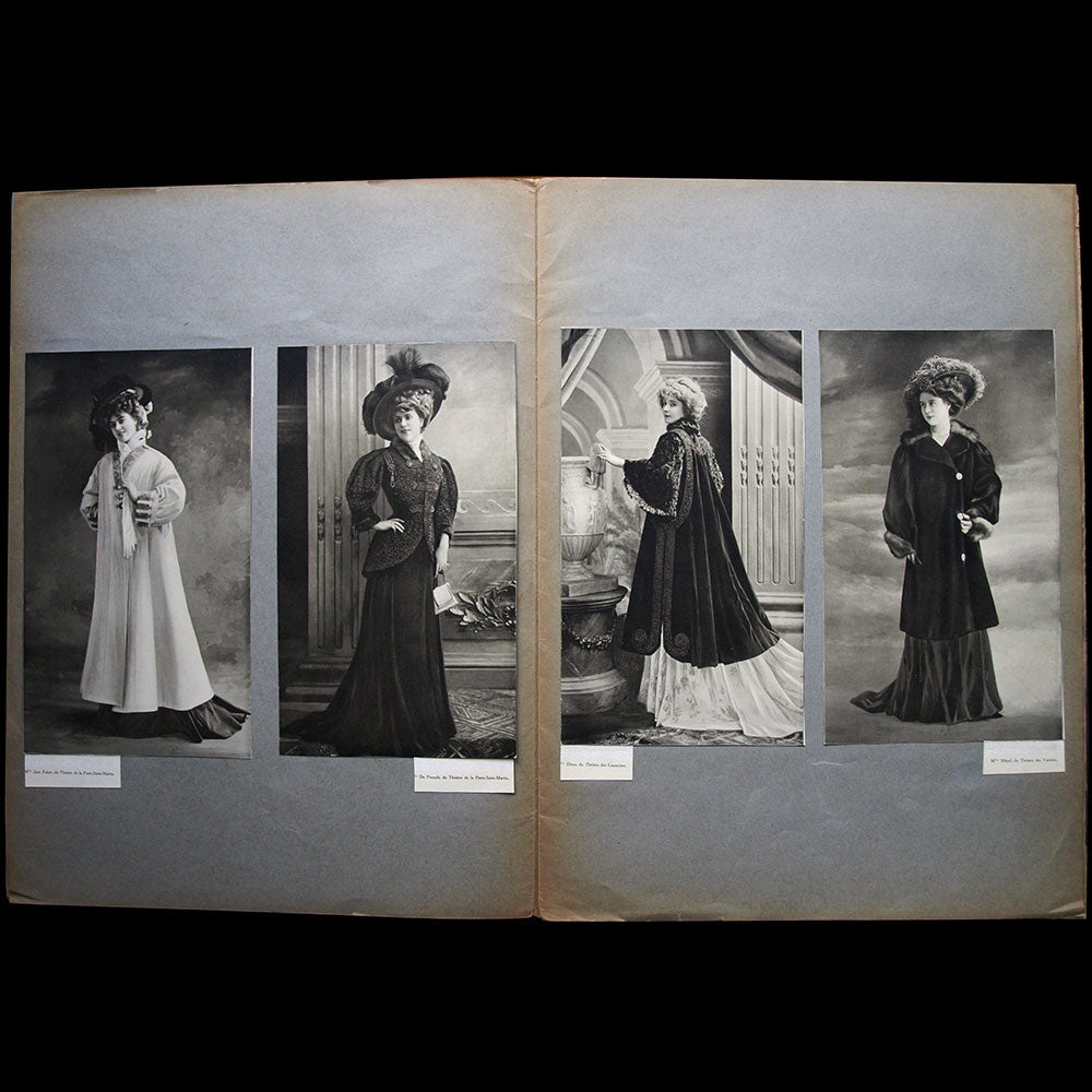Fourrures Max - Réunion de 20 photographies d'actrices (circa 1907-1908)