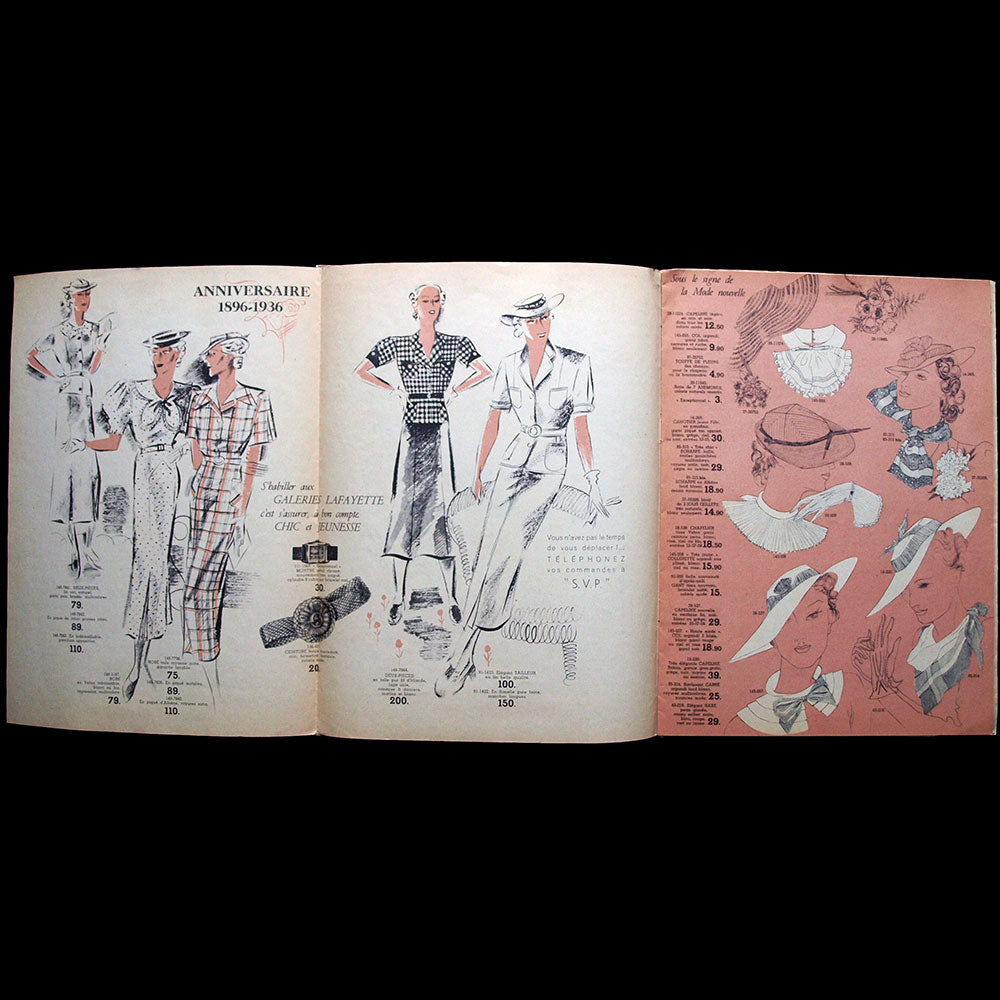 Aux Galeries Lafayette, mai 1896-mai 1936, anniversaire, deux fois 20 ans, plus jeunes que jamais (1936)