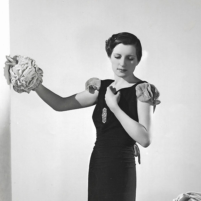Robert Piguet - Robe du soirée, tirage de Georges Saad (1937)