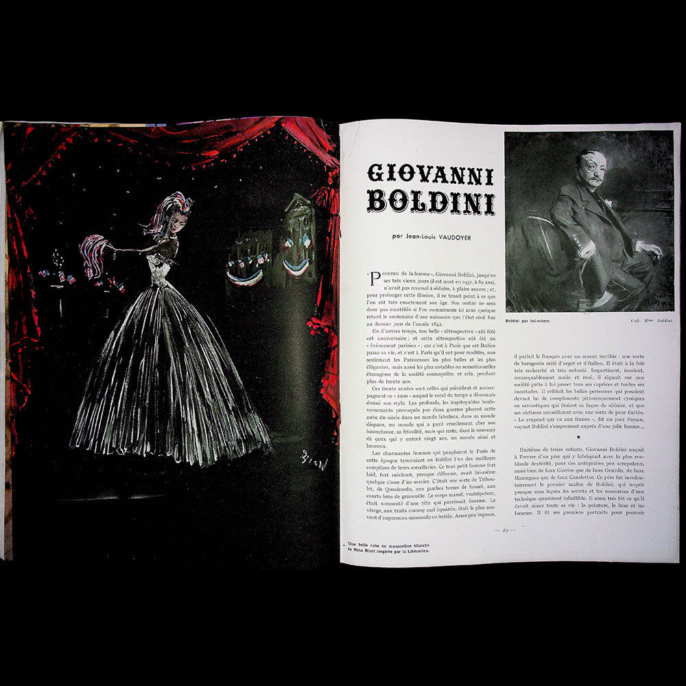 Harmonies, la Femme, la Mode, l'Art (janvier 1945), couverture de Philippe H. Noyer