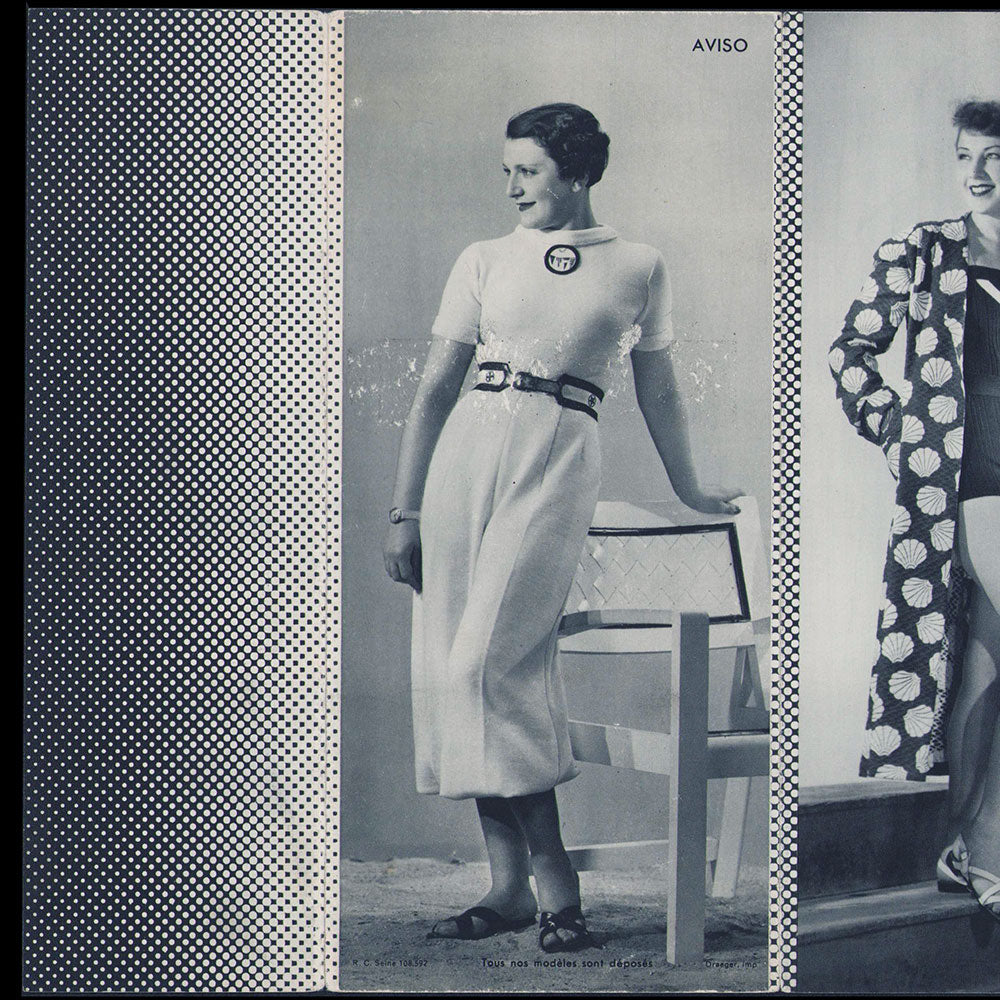 Hermès - Dépliant de modèles pour la plage (1930s)