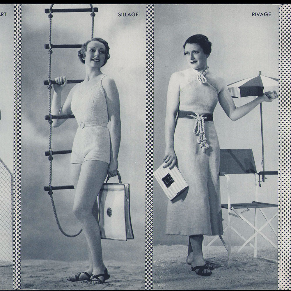 Hermès - Dépliant de modèles pour la plage (1930s)