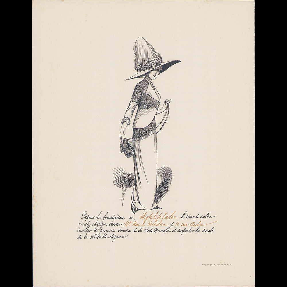 High Life Tailor -  Nos Artistes donnent leur opinion sur la toilette de la femme (1911)