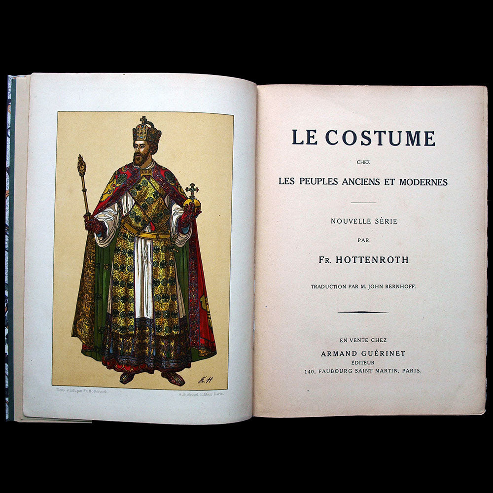Hottenroth - Le Costume chez les Peuples Anciens et Modernes, nouvelle série (1896), exemplaire d'Erté