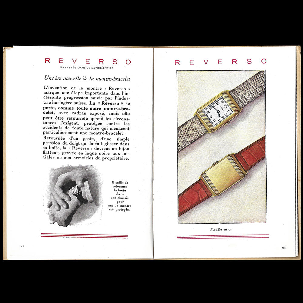 Jaeger-Lecoultre - Catalogue Chefs-d'oeuvre des temps modernes (circa 1932-1937)