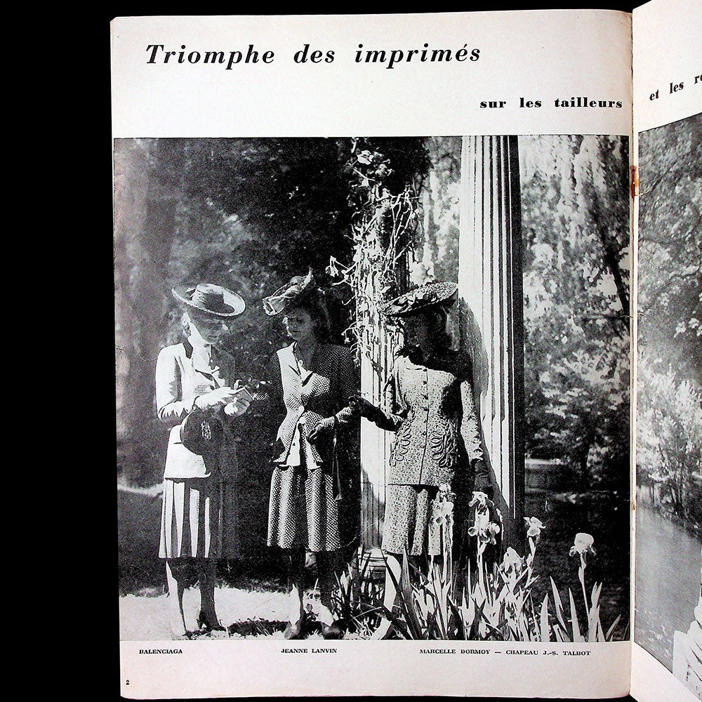 L’Art et la Mode (juin 1942), couverture de Pinta