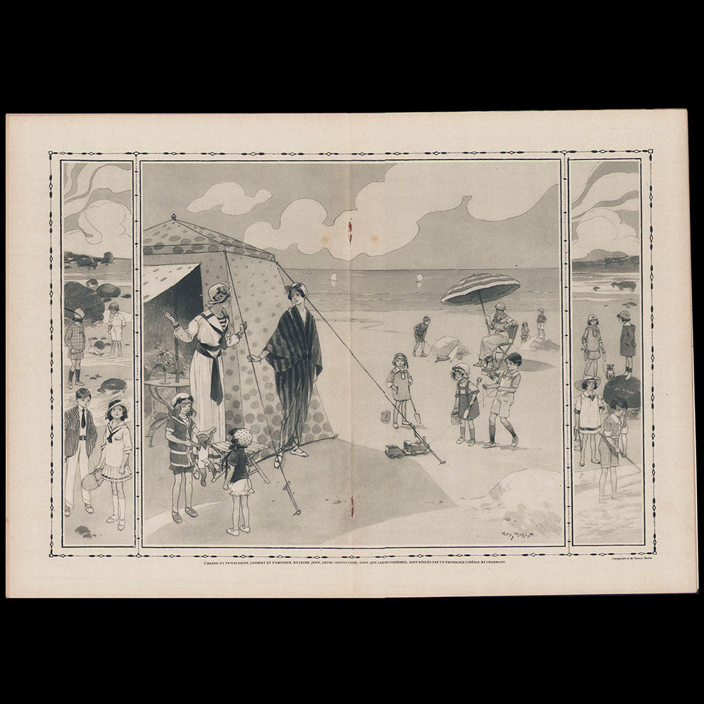 La Vie Heureuse, 5 juillet 1914, couverture d'André Pécoud