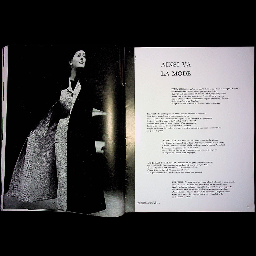 Les Cahiers de l'Artisane, Couture, n°30 (septembre 1951), tailleur de Carven