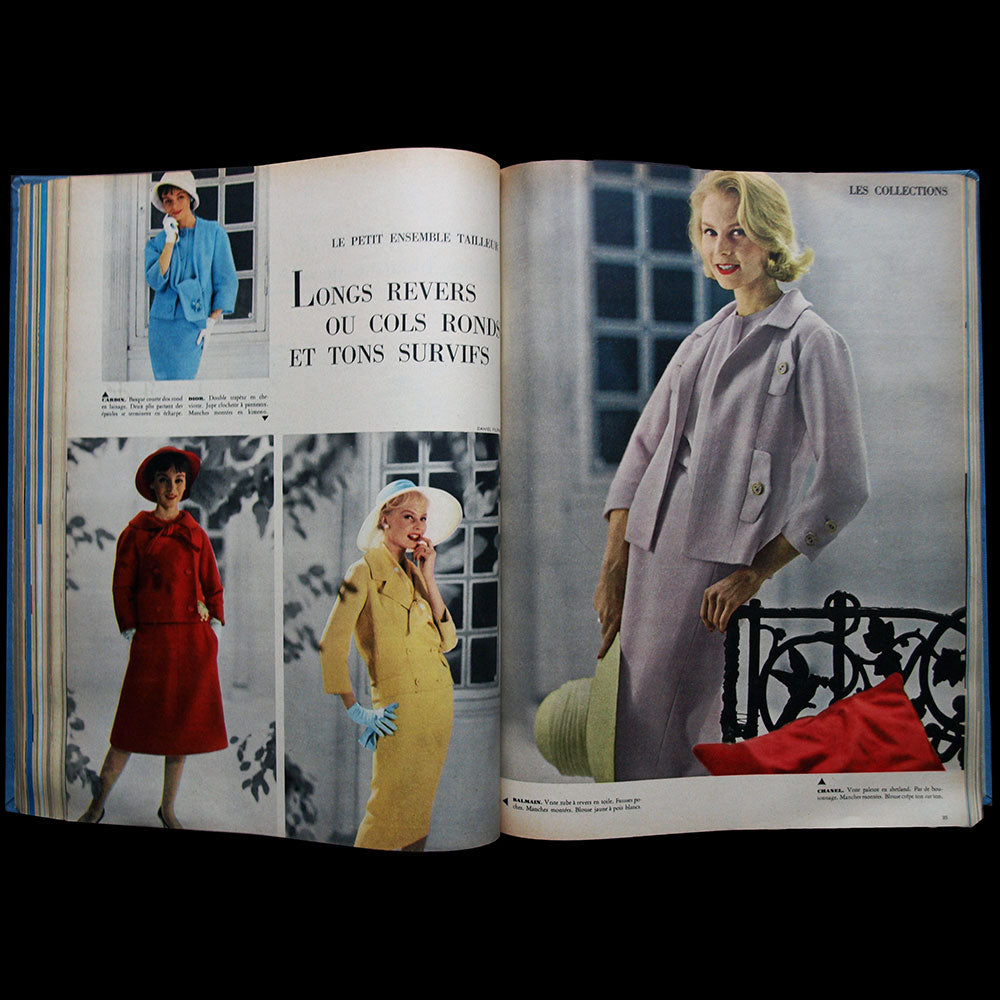 Marie-Claire (1er semestre 1958) - "Yves Saint-Laurent, 21 ans, jouera sur une collection son avenir et la maison Dior"