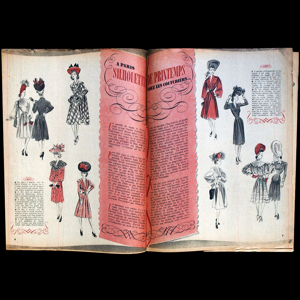 Marie-Claire (20 avril 1943) - Mouni, le mannequin dansant