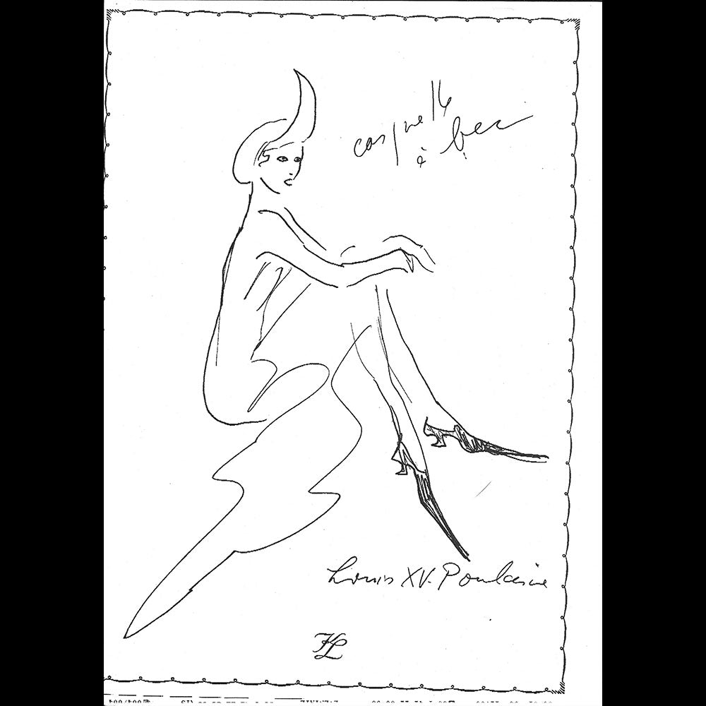 Chanel - Réunion de 20 documents de travail à destination du bottier Massaro (1988-2004)