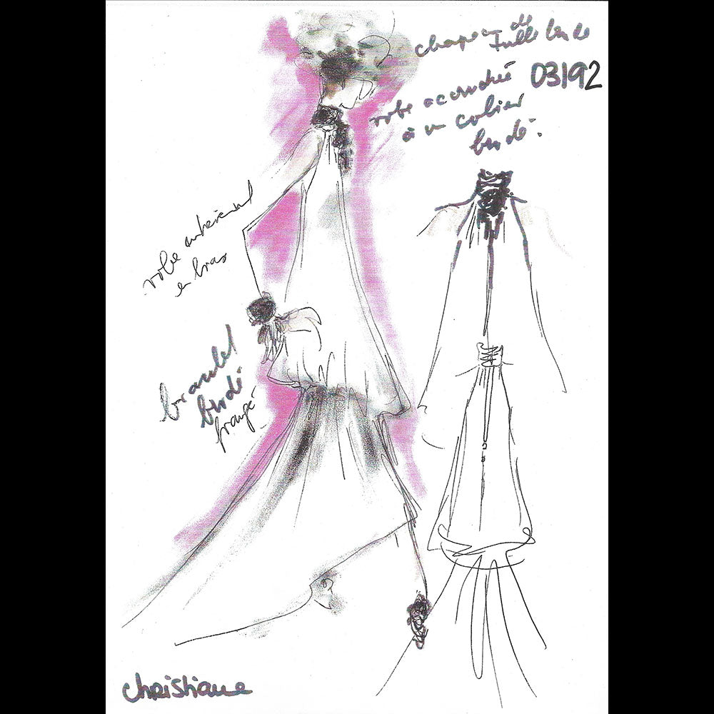 Chanel - Réunion de 20 documents de travail à destination du bottier Massaro (1988-2004)