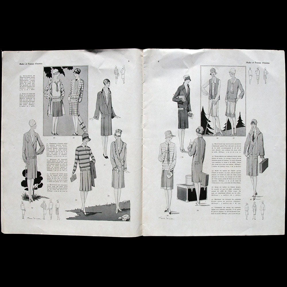 Modes et Travaux, 1er juin 1927, couverture représentant un modèle de Bernard & Cie