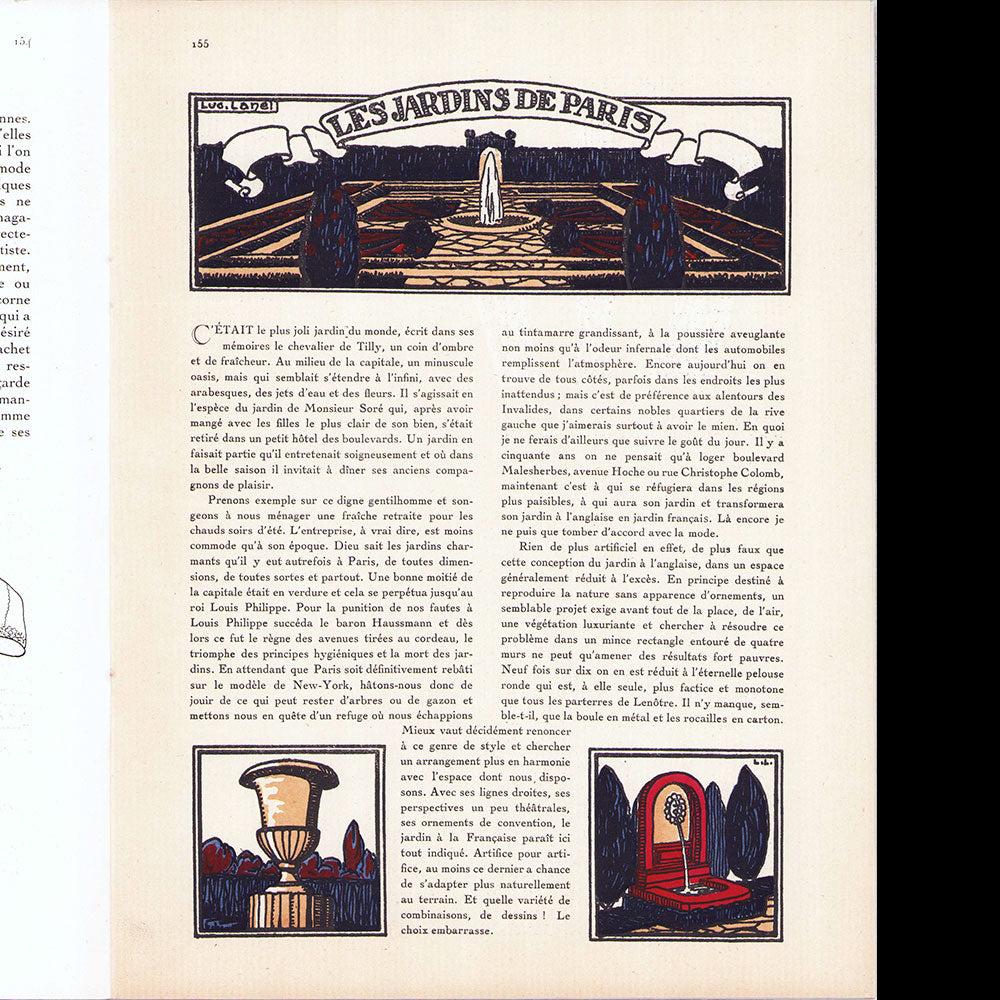 Monsieur, Revue des élégances, n7 (1920, juillet), couverture de Pierre Mourgue