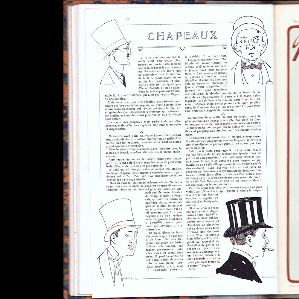 Nos Elégances & la Mode Masculine - Réunion des 5 numéros, août-décembre 1911