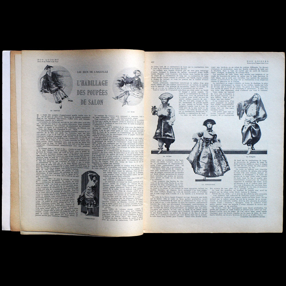 Nos Loisirs, (novembre 1927), couverture de Robert Mahias