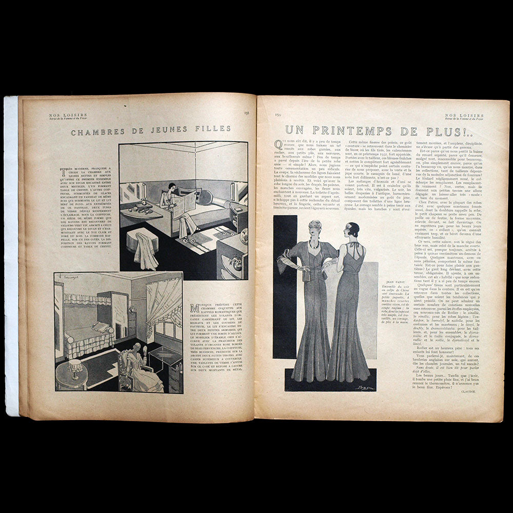 Nos Loisirs, (avril 1931), couverture de Mainguet