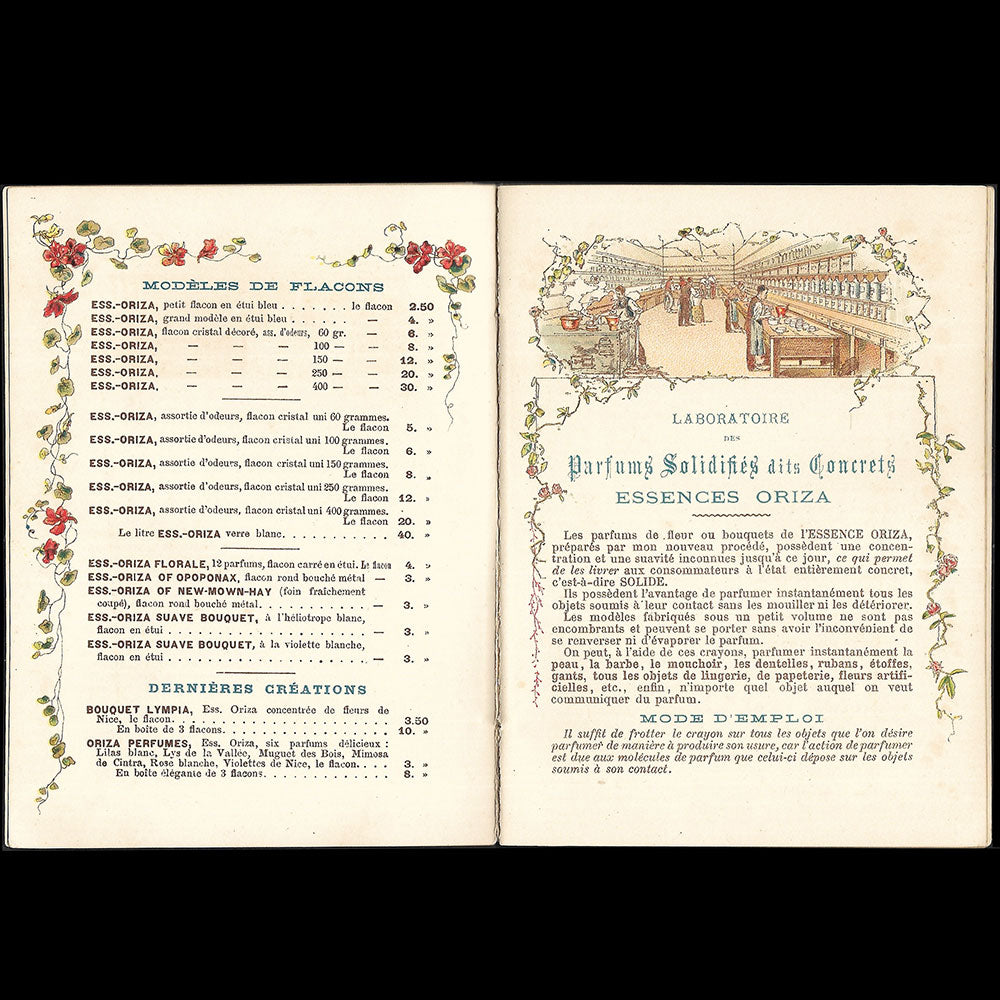 Parfumerie Oriza - Catalogue bijou de la parfumerie L. Legrand (circa 1890)