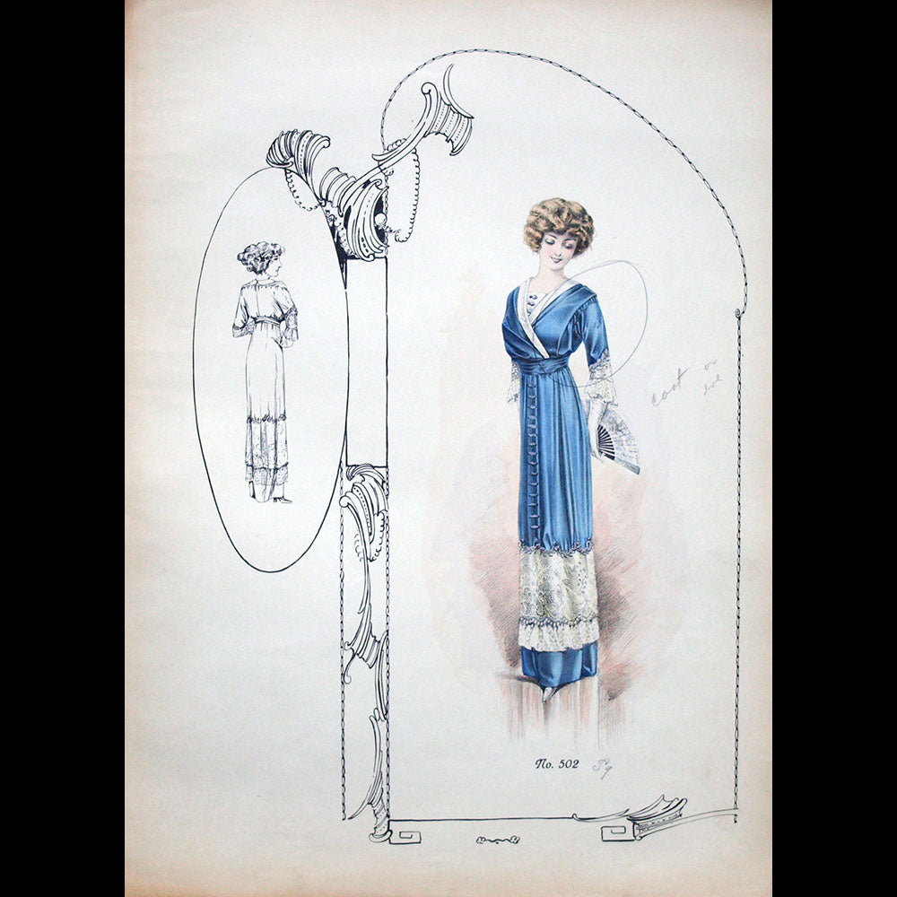 Paquin - Ensemble de 8 gravures (circa 1910)