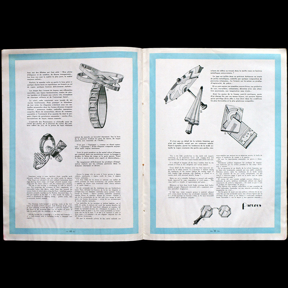Parures, revues des Industries de la Mode, n°2, juillet-août 1926