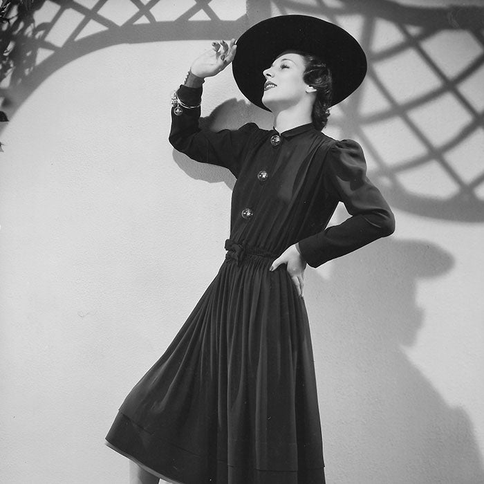 Patou - Robe en crêpe de Chine, tirage de Dorvyne (1939)