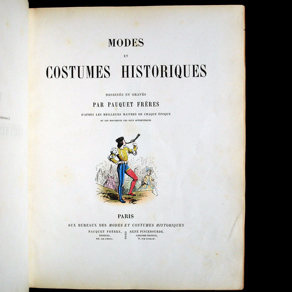 Pauquet Frères - Modes et Costumes Historiques (1864), exemplaire de Karl Lagerfeld