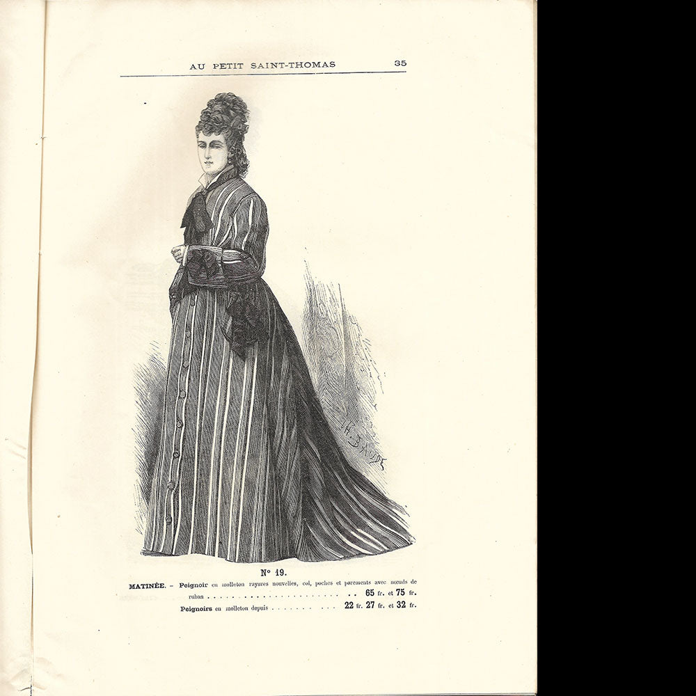 Au Petit Saint-Thomas - Confections et Costumes, catalogue Hiver 1875-1876