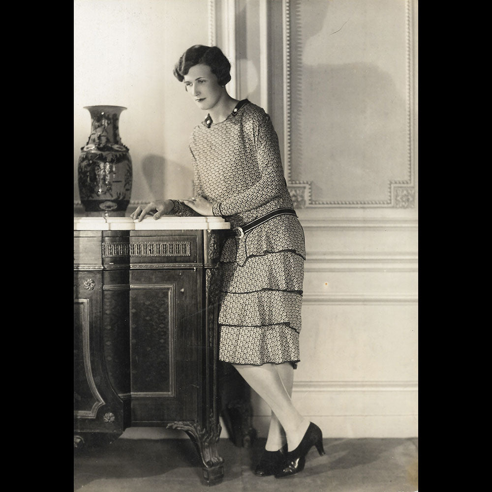 Philippe et Gaston - Robe à volants, photographie de Paul O'Doyé (circa 1928)