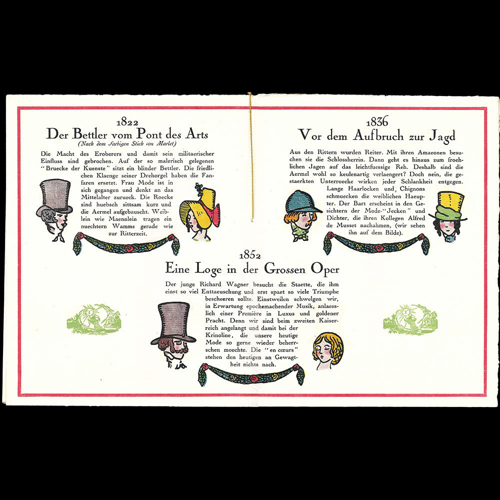 Ein Jahrhundert Eleganz, Ausstellung von Paul Poiret, programme illustré par Guy Arnoux (1914)