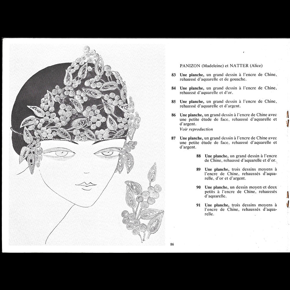 Autour des robes de Paul Poiret par Iribe - Panizon - Natter - Erte, vente art nouveau art déco (1977)