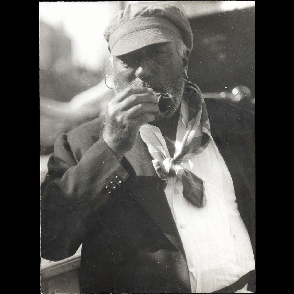 Poiret - Portrait de Paul Poiret à la casquette, tirage de Marianne Breslauer (1929)