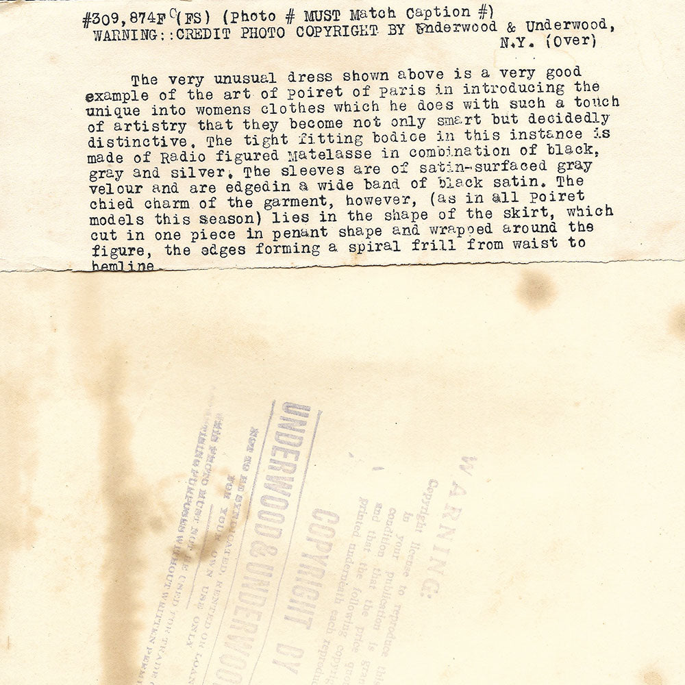 Paul Poiret - Robe (circa 1920s)