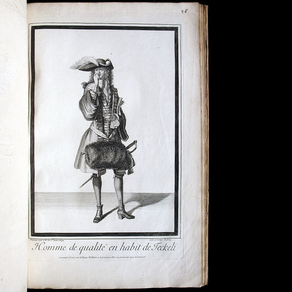 Recueil de planches de modes du XVIIème et du XVIIIème siècle (circa 1690-1710)