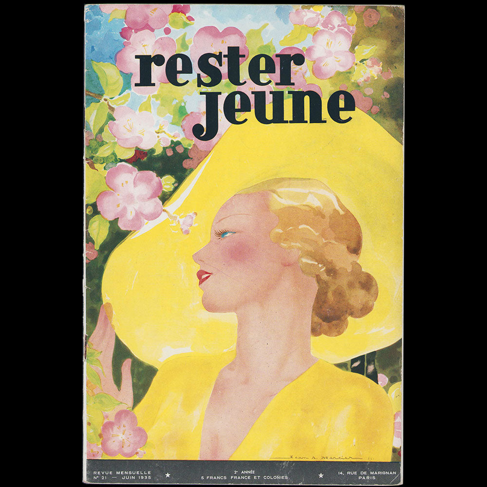 Rester Jeune, juin 1935, couverture de Jean Adrien Mercier