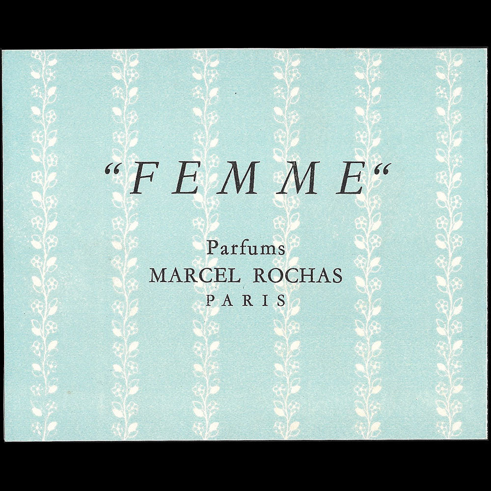 Rochas - Invitation à l'exposition Les Parfums à travers la Mode 1765-1945 en hommage à Paul Poiret
