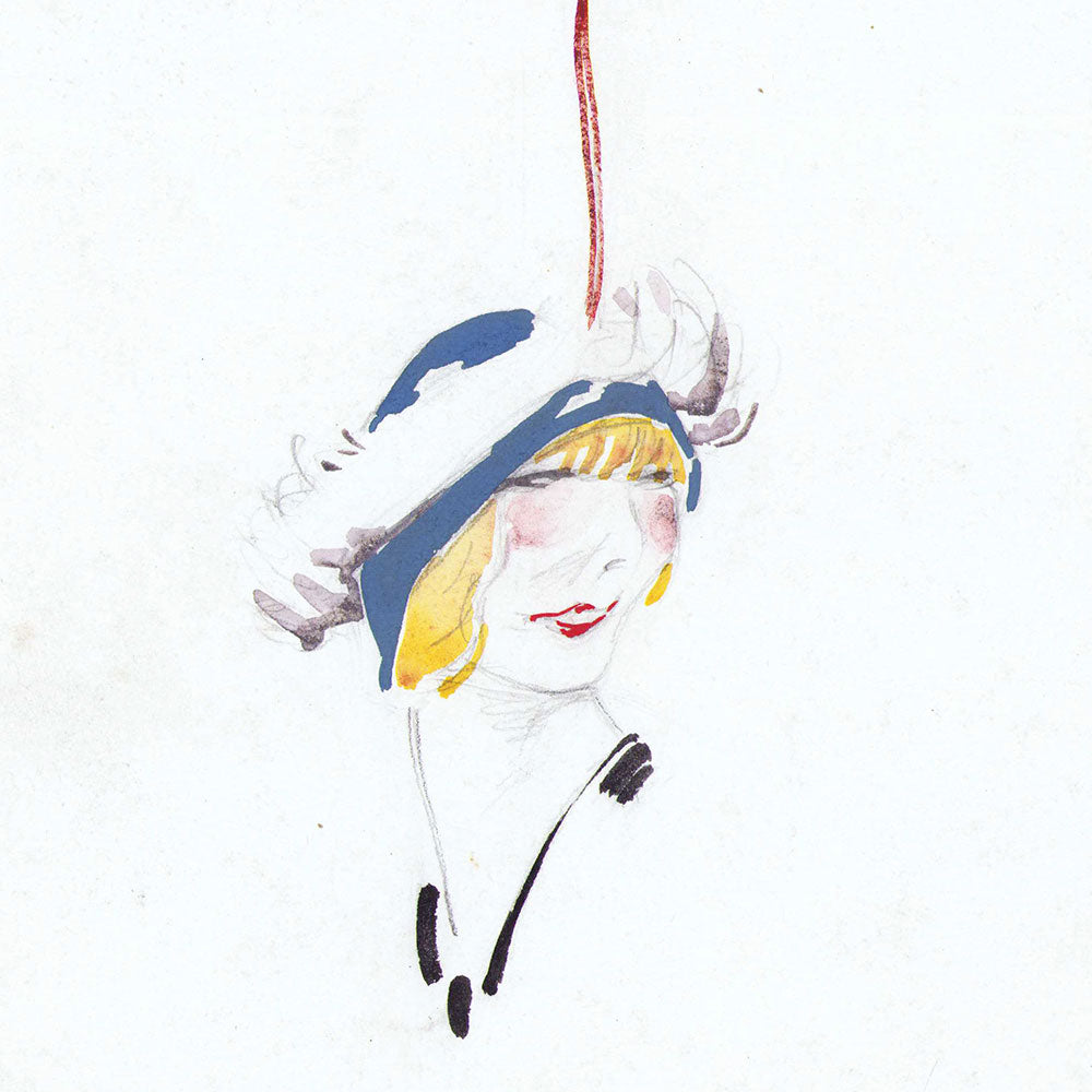 Robes et Femmes - Dessin de la page titre d'Enrico Sacchetti (1913)