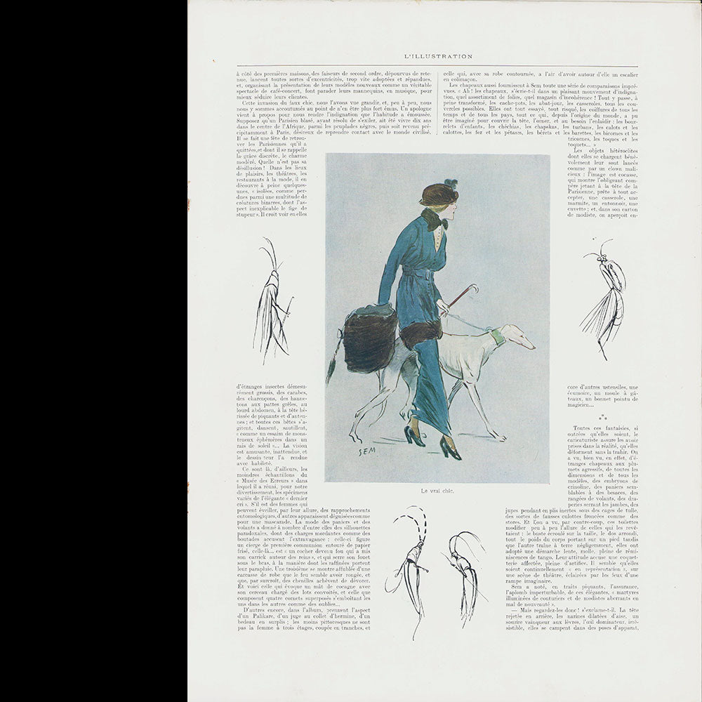 SEM - L’Illustration, 28 mars 1914 : Le Vrai et le Faux Chic
