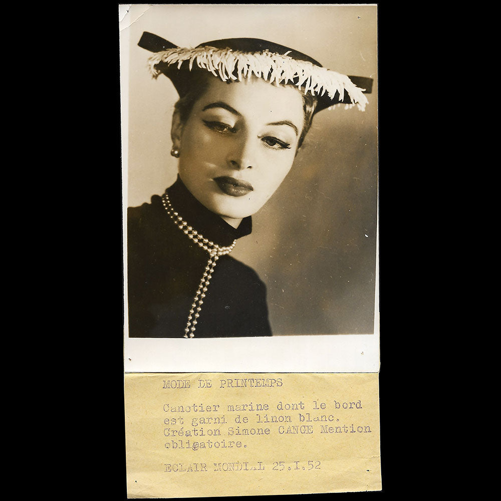 Simone Cange - Canotier marine (1952)