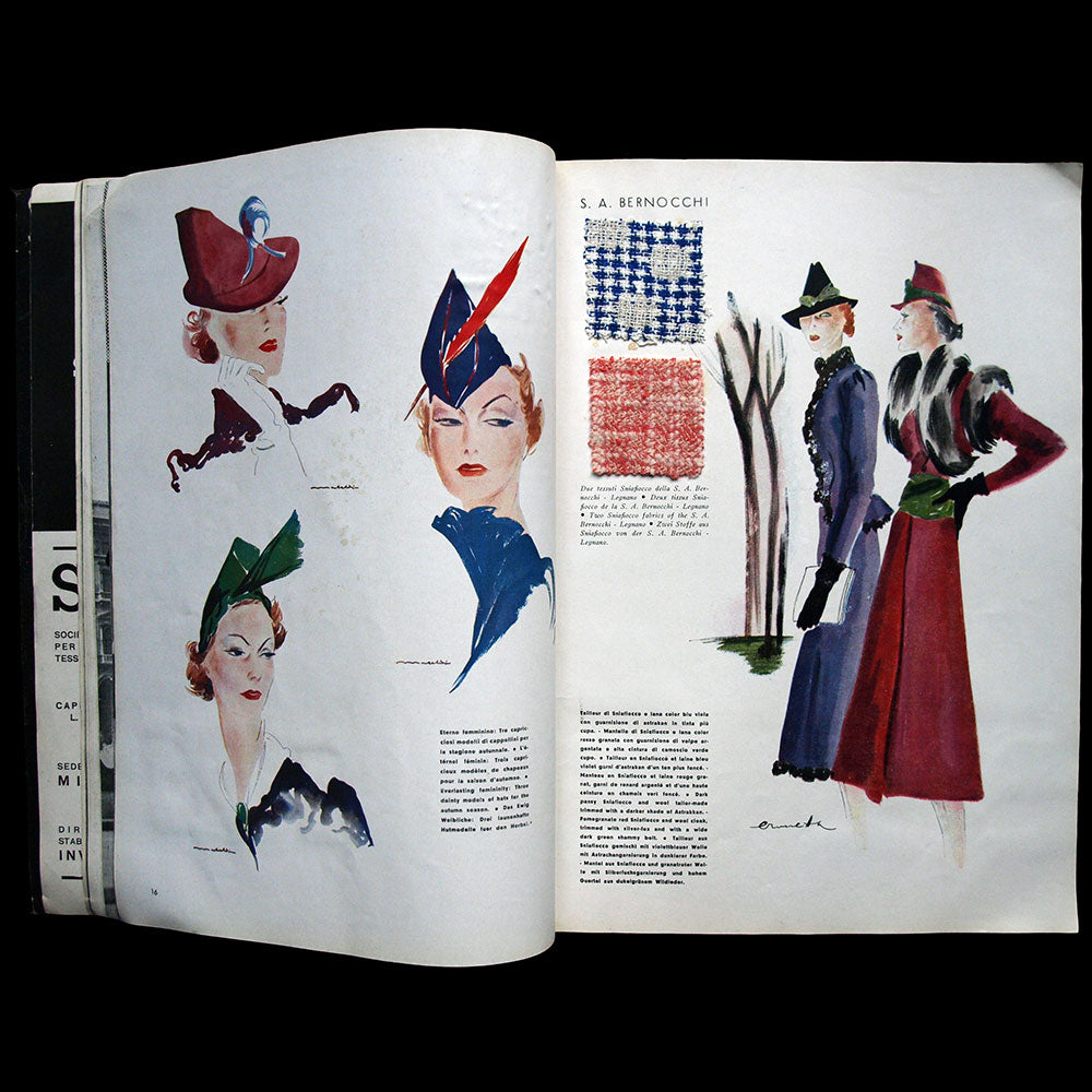 Snia Viscosa - I Nuovo Tessili, The New Textiles, Les Tissus Nouveaux, die Neuen Textilen (octobre-décembre 1936)