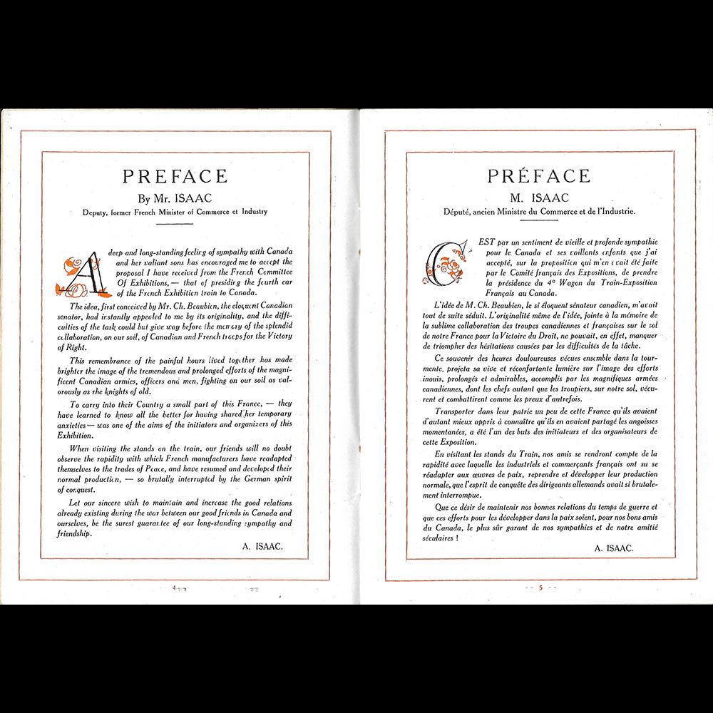 Train Exposition Français au Canada - Catalogue des Industries de la Mode et de la Parure (1921)