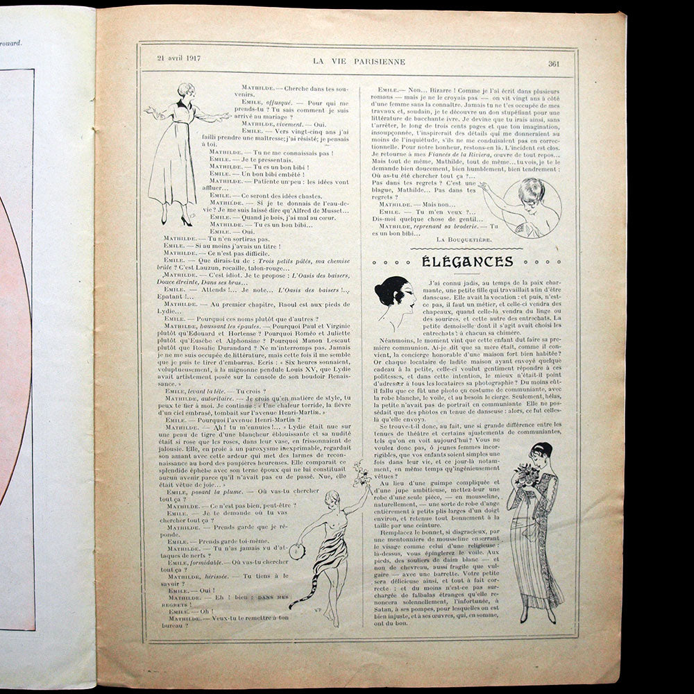 La Vie Parisienne, 21 avril 1917, couverture de Herouard