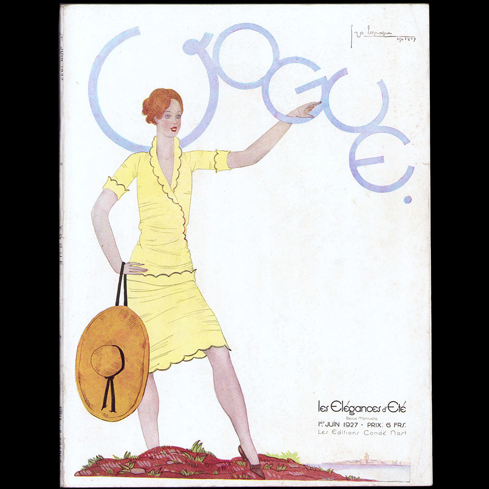 Vogue France (juin 1927), couverture de Georges Lepape