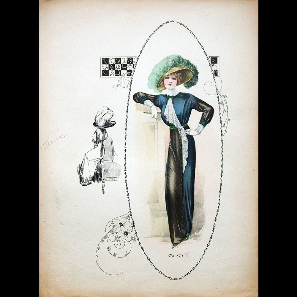 Worth - Ensemble de 7 gravures (circa 1910)