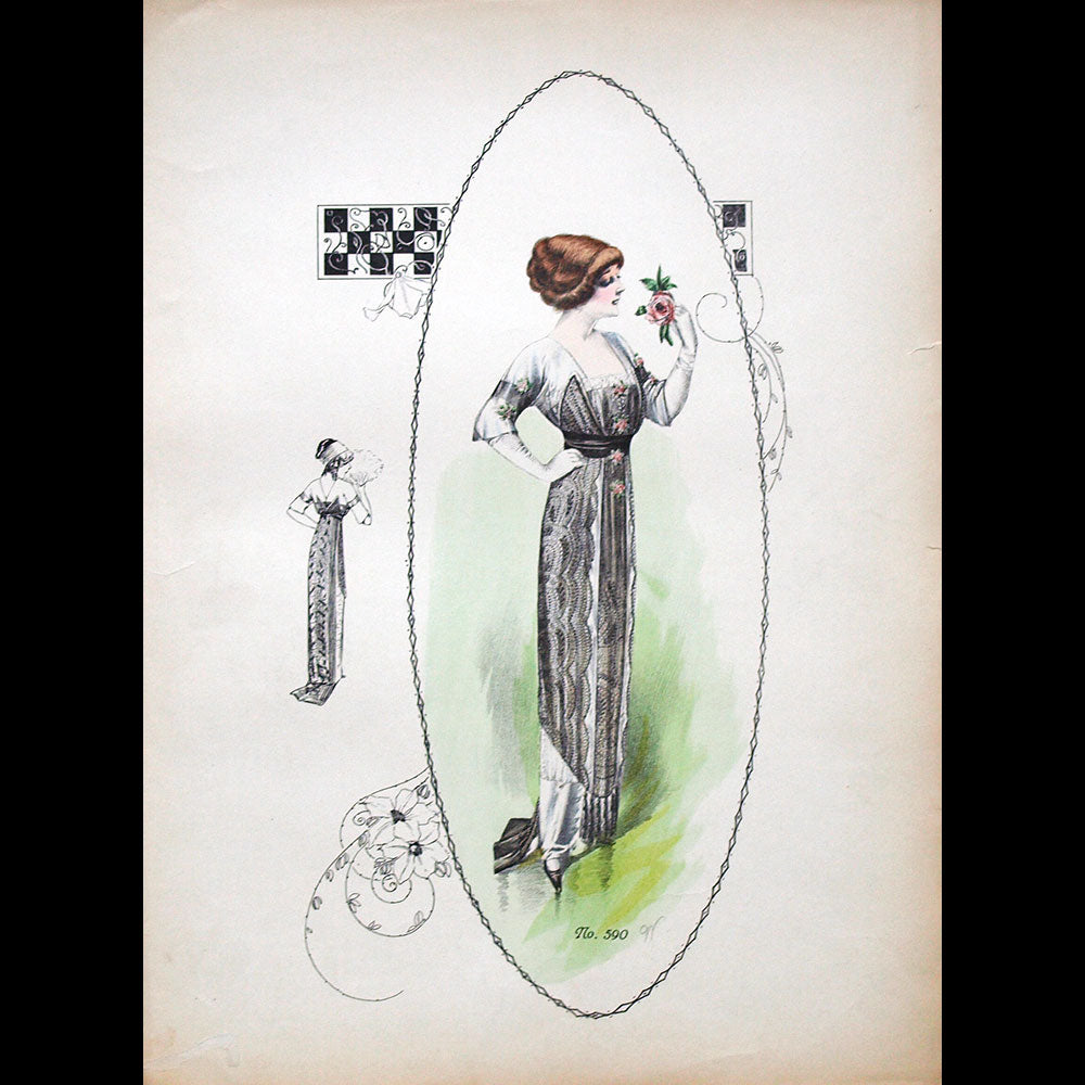 Worth - Ensemble de 7 gravures (circa 1910)